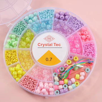 Mini Kids DIY Jewelry Bead Kit Mixed Beads